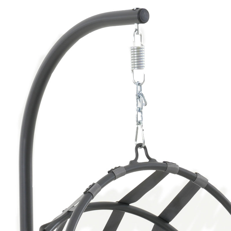 Alcatraz Hanging Egg Chair - Grey
