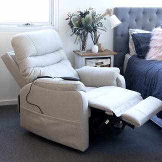 Theorem Alperton Lift & Recline Fabric Armchair - Fresh