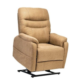Theorem Alperton Petite Lift & Recline Fabric Armchair - Latte