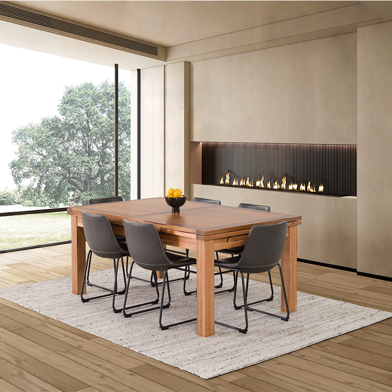 Arbor 180-280cm Extension Timber Dining Table - Marri/Natural