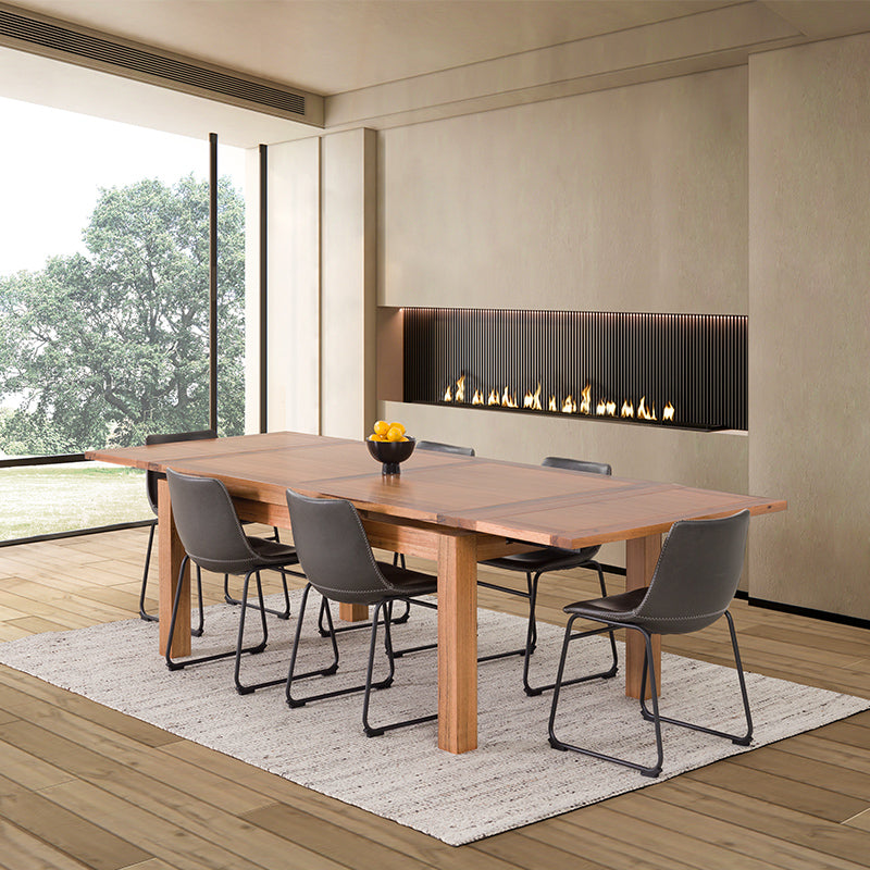 Arbor 180-280cm Extension Timber Dining Table - Marri/Natural