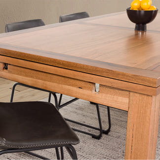 Arbor 180-280cm Extension Timber Dining Table - Marri/Natural