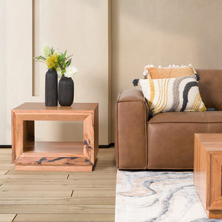 Arbor Lamp Table - Marri/Natural