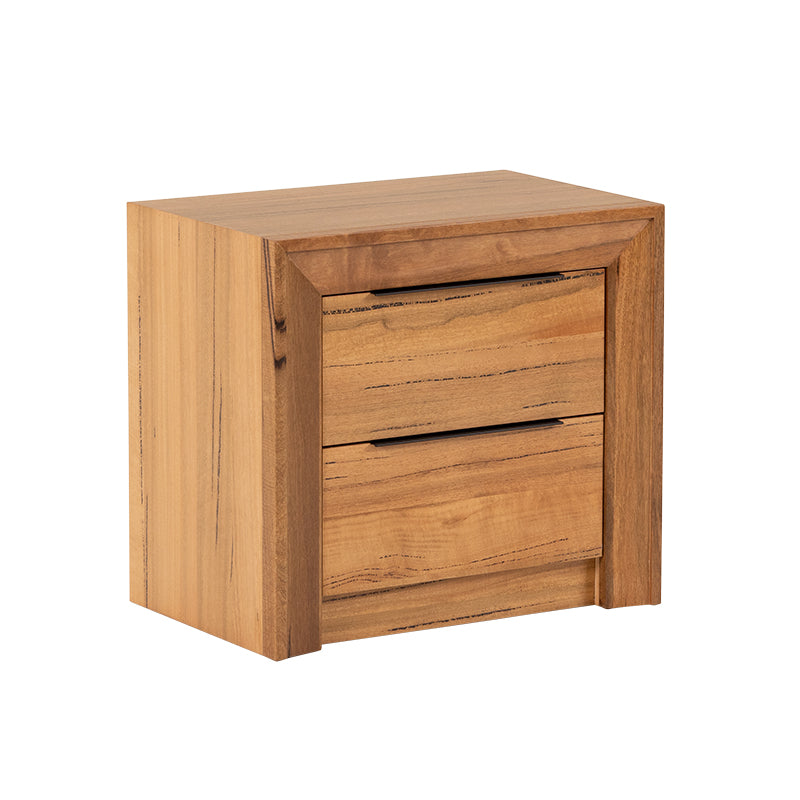 Arbor 2 Drawer Bedside Table - Marri/Natural