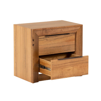 Arbor 2 Drawer Bedside Table - Marri/Natural