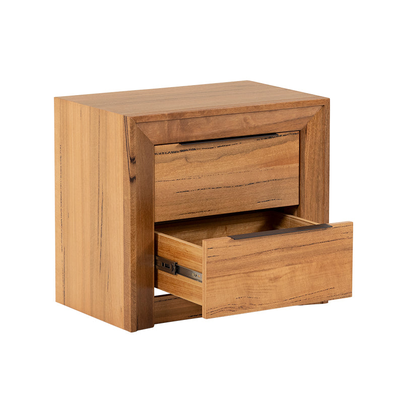 Arbor 2 Drawer Bedside Table - Marri/Natural