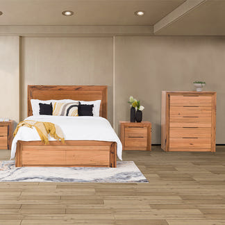 Arbor 5 Drawer Tallboy - Marri/Natural