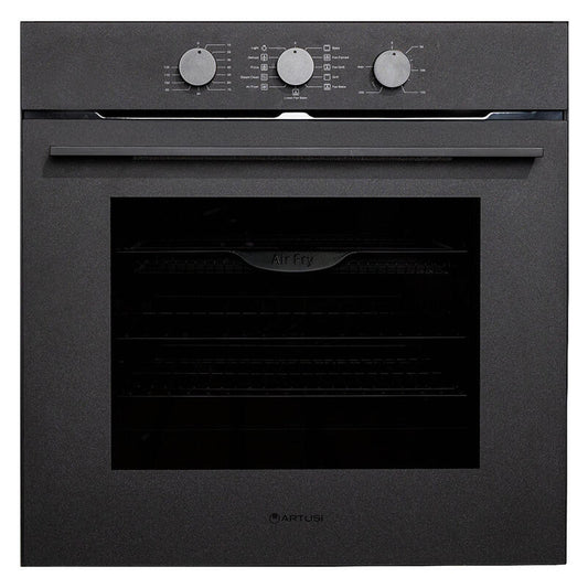 Artusi 60cm Built-In Electric Oven - Black (Essential Series)