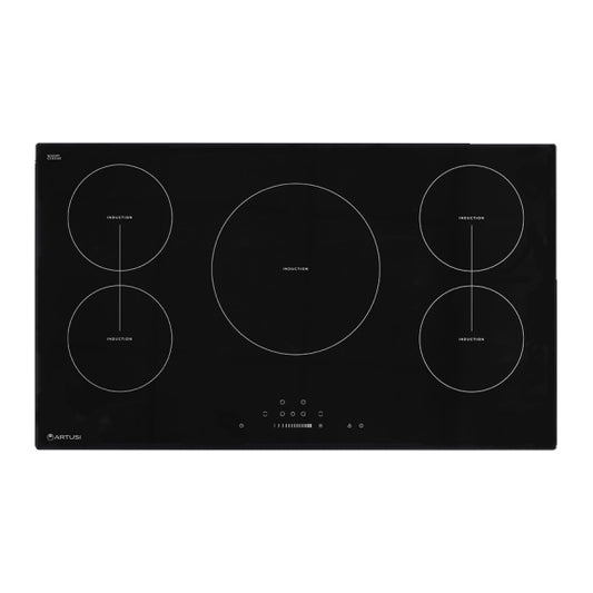 Artusi 90cm Induction Cooktop with Boost Function - Black Trim