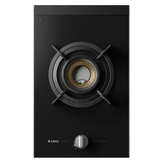 ASKO 33cm Gas Hob 1 Burner Volcano - Black Glass
