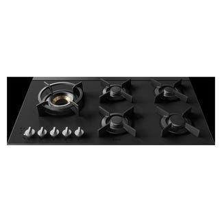 ASKO 90cm 5 Burner Volcano Gas Cooktop - Black