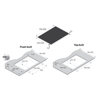 Asko 60cm Zone Bridge Induction Cooktop - Black
