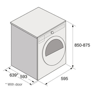 ASKO Logic 8kg Heat Pump Condenser Dryer - White