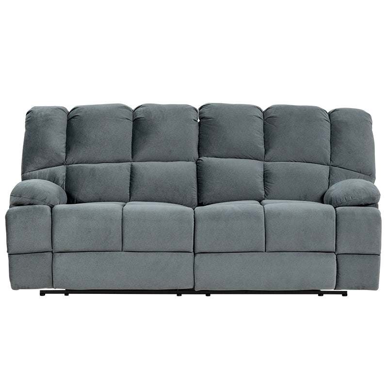 Augustus 3 Seater Fabric Recliner Sofa - Dark Grey