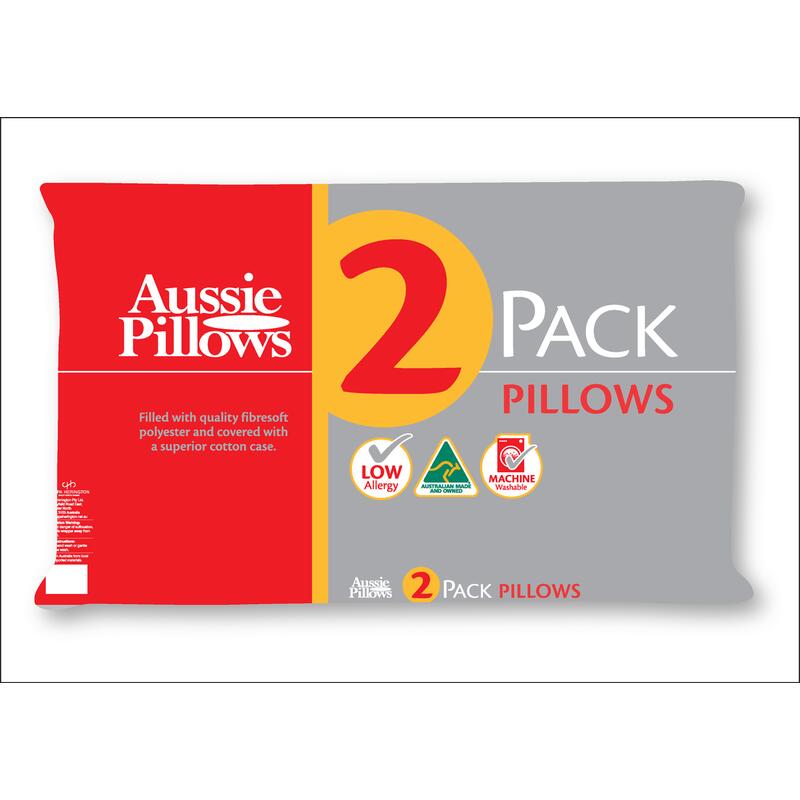 AUSSIE PILLOWS 2 PACK - MEDIUM