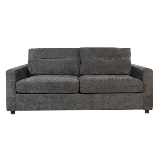 Austin Suede Fabric Queen Sofa Bed - Charcoal