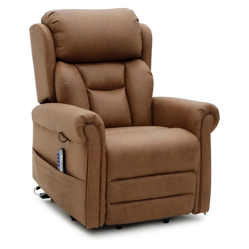 Avante Bolton Lift & Recline Petite Fabric Arm Chair - Dune