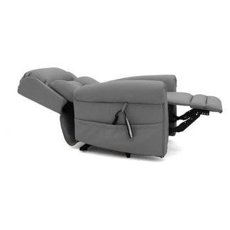 Avante Bolton Lift & Recline Arm Chair in Shale Leather - Standard Sized