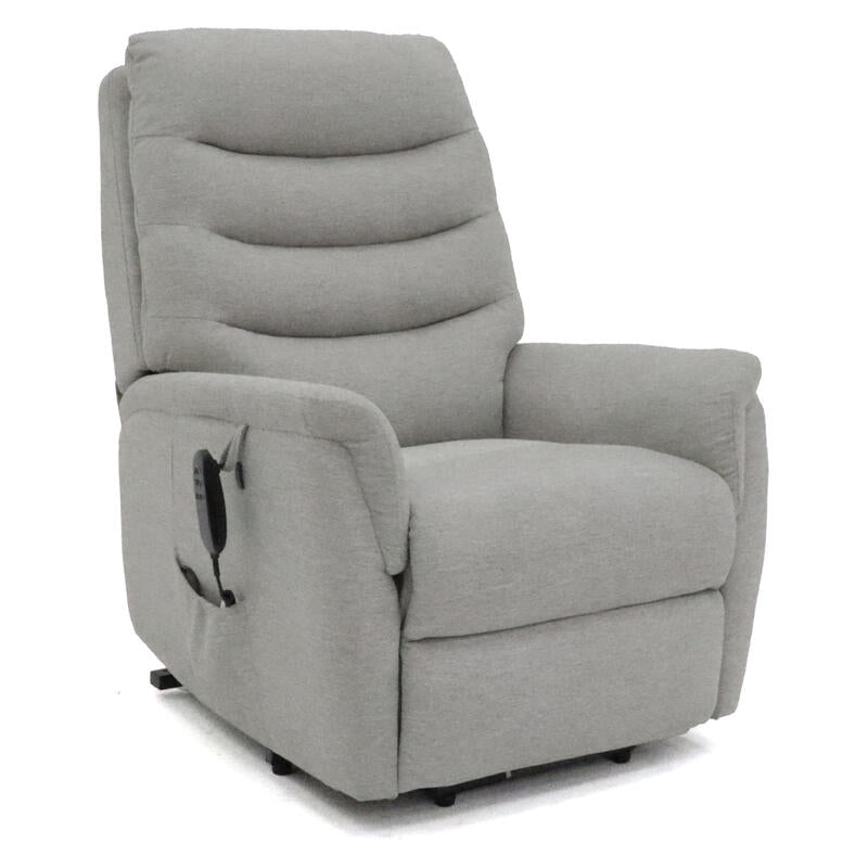 Avante Stirling Lift & Recline Petite Fabric Arm Chair - Platinu
