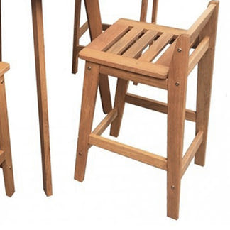Avoca 5 Piece Timber Bar Table Set - Teak