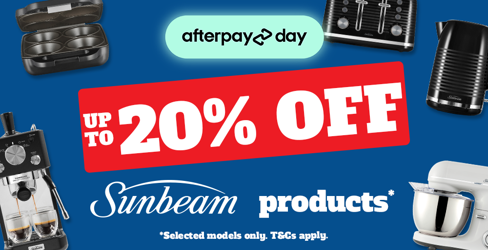 Up to 20% off Sunbeam Afterpay Sale