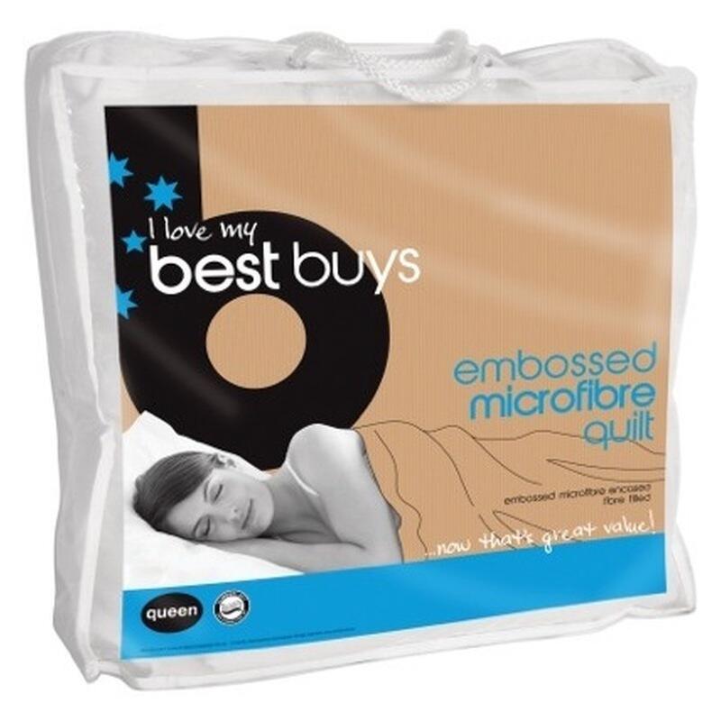 Best Buys Embossed Microfibre Quilt - King