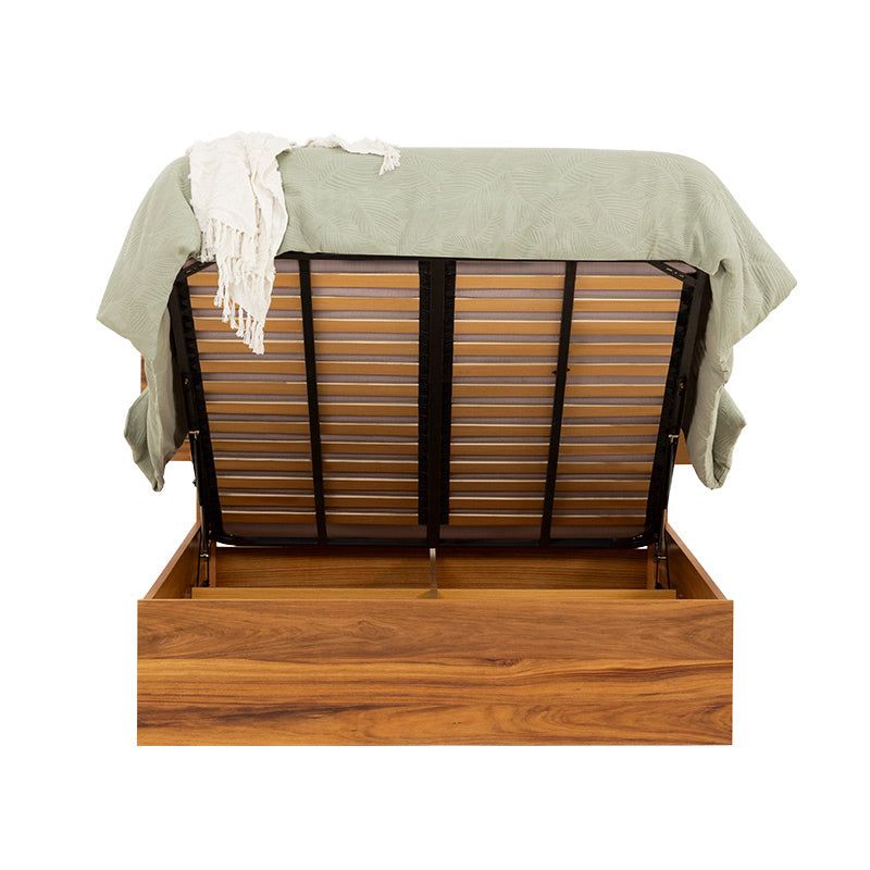 Baxter Queen Timber Gas Lift Bed - Blackwood