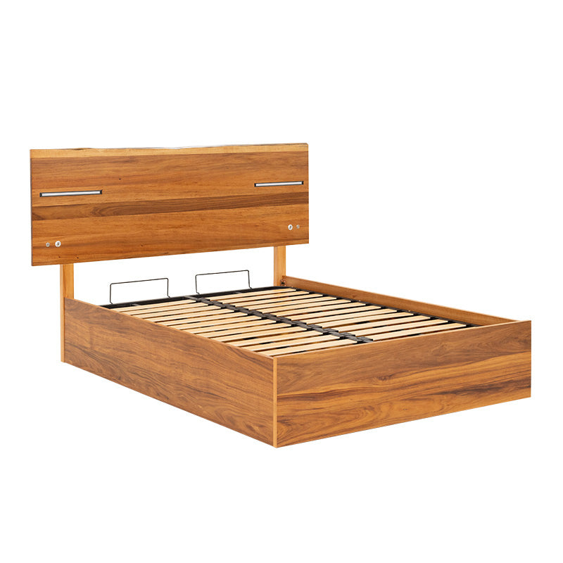 Baxter Queen Timber Gas Lift Bed - Blackwood