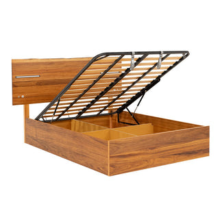 Baxter Queen Timber Gas Lift Bed - Blackwood