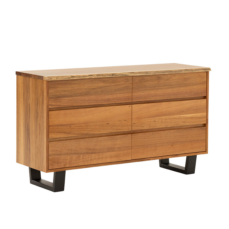 Baxter 6 Drawer Dresser - Blackwood