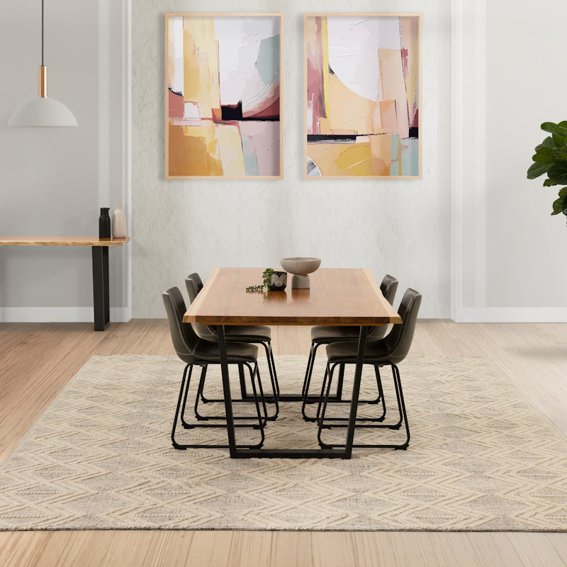 Baxter 180cm Timber Dining Table - Blackwood