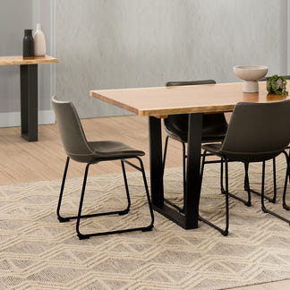 Baxter 180cm Timber Dining Table - Blackwood
