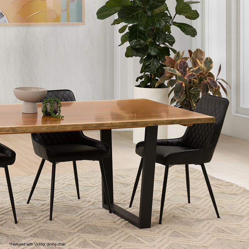 Baxter 180cm Timber Dining Table - Blackwood