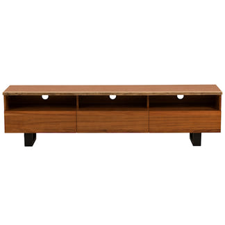 Baxter 2100mm Timber Entertainment Unit - Blackwood