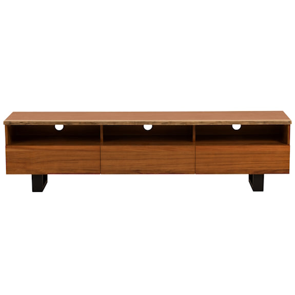 Baxter 2100mm Timber Entertainment Unit - Blackwood