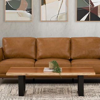 Baxter Live Edge Coffee Table - Blackwood