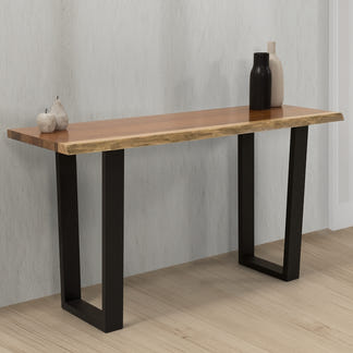 Baxter 140cm Live Edge Hall Table - Blackwood