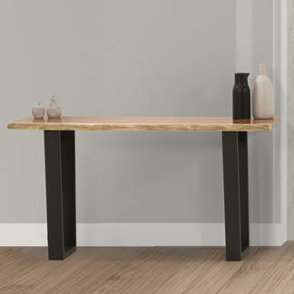 Baxter 140cm Live Edge Hall Table - Blackwood