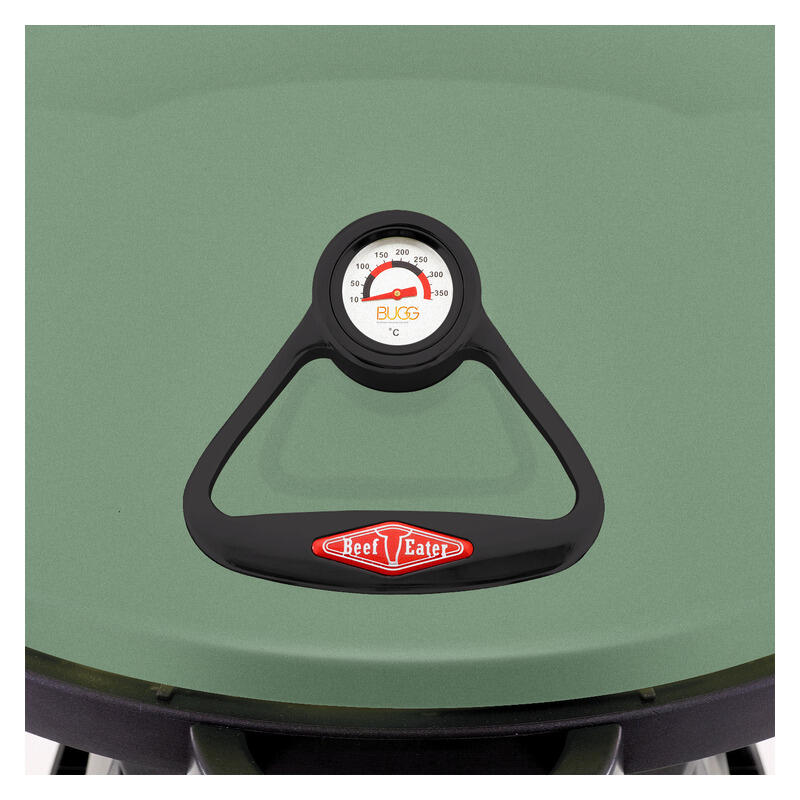 Bigg Bugg 2 Burner Benchtop BBQ with Trolley - Green