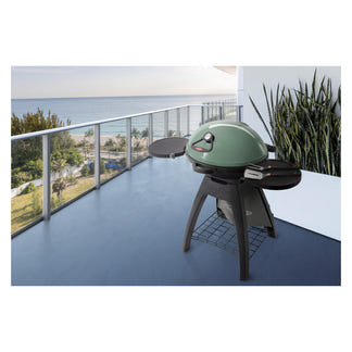 Bigg Bugg 2 Burner Benchtop BBQ with Trolley - Green