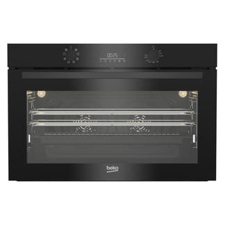 Beko 90cm Built-In Large Oven with 8 Functions - Black