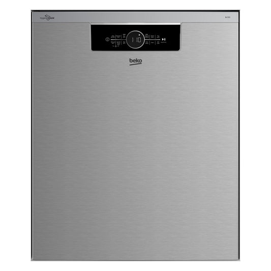 Beko 14 Place Setting Built Under Dishwasher - Platinum Steel