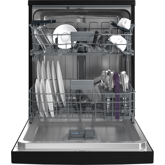 Beko 60cm Freestanding Dishwasher - Black