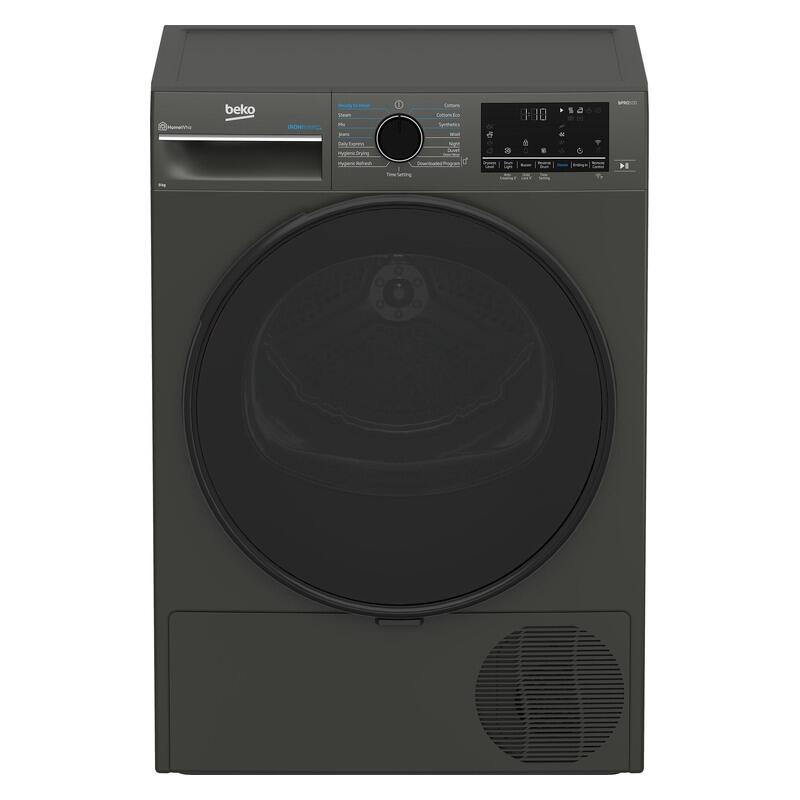 Beko 9kg Smart Heat Pump Condenser Dryer - Graphite
