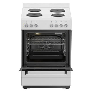 Beko 60cm Electric Upright Cooker With Electric Cooktop - White