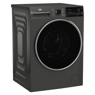 Beko 9kg Front Load Washer with Steam - Black