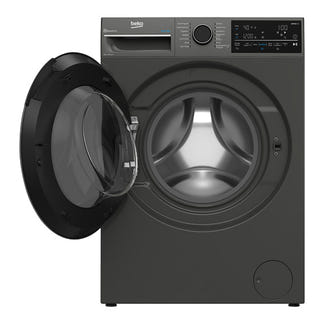 Beko 9kg Front Load Washer with Steam - Black