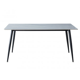 Bentley 180cm Dining Table - White/Black