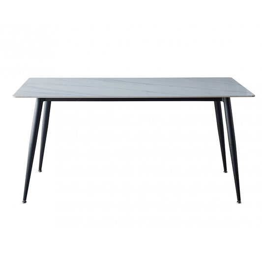 Bentley 180cm Dining Table - White/Black