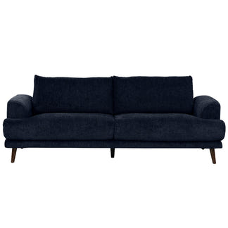 Bianca 3 Seater Fabric Sofa - Navy